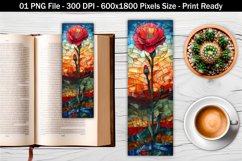 Whimsical art carnation flower bookmark | Bookmark Design Product Image 1