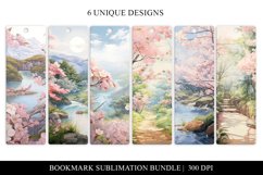 Sakura Printable Bookmarks Sublimation Bundle Product Image 1