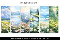 Daisy Printable Bookmarks Sublimation Bundle Product Image 1