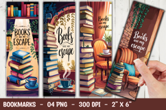 Books are my escape bookmark sublimation | books quote Product Image 1
