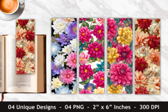Azalea Flower &amp; Dahlia Flower Bookmark Product Image 1