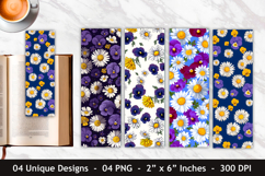 Daisy Flower &amp; Pansy Flower Bookmark Product Image 1