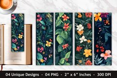 Botanical Floral Bookmark | Bookmark Sublimation Product Image 1