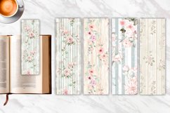Vintage Shabby Chic Floral Bookmark | Bookmark Sublimation Product Image 1