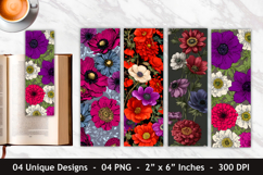 Anemone Flower &amp; Zinnia Flower Bookmark Product Image 1