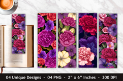 Carnation Flower &amp; Petunia Flower Bookmark Product Image 1