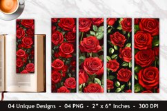 Red Roses Bookmark | Bookmark Sublimation Product Image 1