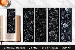 Black Roses Bookmark | Bookmark Sublimation Product Image 1