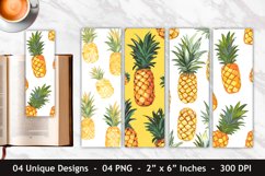 Pineapple Pattern Bookmark | Bookmark Sublimation Product Image 1