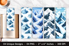 Snow Mountain Pattern Bookmark | Bookmark Sublimation Product Image 1