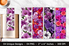 Orchid Flower &amp; Petunia Flower Bookmark Product Image 1