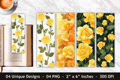 Yellow Roses Bookmark | Bookmark Sublimation Product Image 1