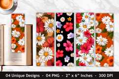 Daisy Flower &amp; Hibiscus Flower Bookmark Product Image 1