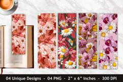Orchid Flower &amp; Daisy Flower Bookmark Product Image 1