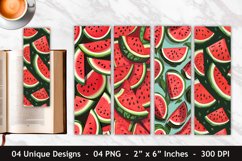 Watermelon Pattern Bookmark | Bookmark Sublimation Product Image 1