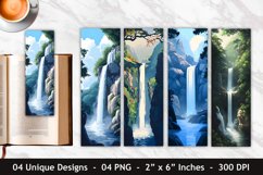 Waterfall Bookmark | Bookmark Sublimation Product Image 1