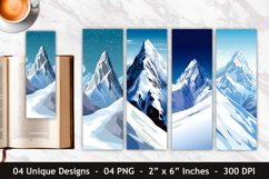 Snow Mountain Bookmark | Bookmark Sublimation Product Image 1