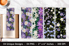 Jasmine Flower &amp; Aster Flower Bookmark Product Image 1