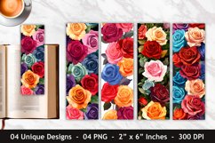 Colorful Rose Bookmark | Bookmark Sublimation Product Image 1