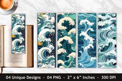 Sea Waves Bookmark | Bookmark Sublimation Product Image 1