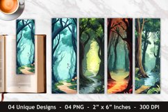 Fantasy Forest Bookmark | Bookmark Sublimation Product Image 1