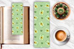 Avocado Coquette Heart Bookmark | Bookmark Sublimation Product Image 1