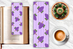 Grapes Pattern Bookmark | Bookmark Sublimation Product Image 1