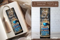 Vintage Bookmark quote printable retro bookmark png Product Image 1