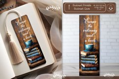Vintage Bookmark quote printable retro bookmark png Product Image 1