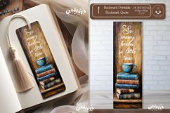 Vintage Bookmark quote printable retro bookmark png Product Image 1