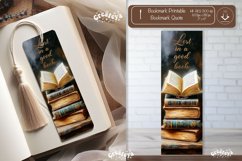 Vintage Bookmark quote printable retro bookmark png Product Image 1