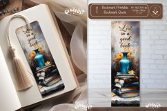 Vintage Bookmark quote printable retro bookmark png Product Image 1
