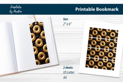 Donut Library Bookmarks Printable, Cute Reading Bookmark Product Image 2
