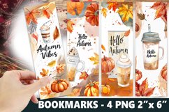 Autumn Bookmark, Pumpkin Bookmark Design Product Image 1