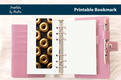 Donut Bookmark Printable for Book Club, Cute Reader Bookmark Product Image 3