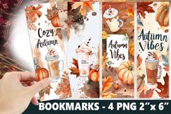 Autumn Bookmark, Pumpkin Bookmark Design Product Image 1