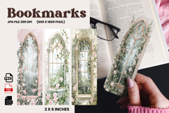 Flower Bookmark Design Printable Border Flower Pen Wrap_131 Product Image 1