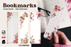 Flower Bookmark Design Printable Border Flower Pen Wrap_137 Product Image 1