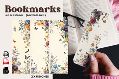 Flower Bookmark Design Printable Border Flower Pen Wrap_184 Product Image 1
