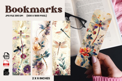Flower Bookmark Design Printable Border Flower Pen Wrap_191 Product Image 1