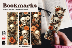 Flower Bookmark Design Printable Border Flower Pen Wrap_211 Product Image 1
