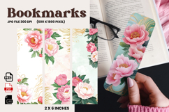 Flower Bookmark Design Printable Border Flower Pen Wrap_214 Product Image 1