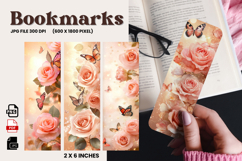 Flower Bookmark Design Printable Border Flower Pen Wrap_222 Product Image 1