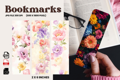 Flower Bookmark Design Printable Border Flower Pen Wrap_252 Product Image 1