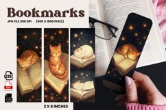 Halloween Bookmark Cute Cat Moon Night Design Printable_40 Product Image 1