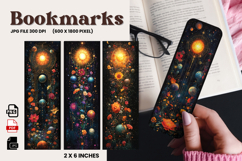 Flower Bookmark Design Printable Border Flower Pen Wrap_5 Product Image 1