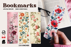 Flower Bookmark Design Printable Border Flower Pen Wrap_93 Product Image 1