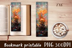 Abstraction bookmark design,Printable Bookmark Sublimation Product Image 1