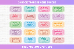 Book Tropes SVG Bundle, bookish png Files Product Image 1