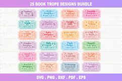 Book Tropes SVG Bundle, Bookish PNG Files Product Image 1